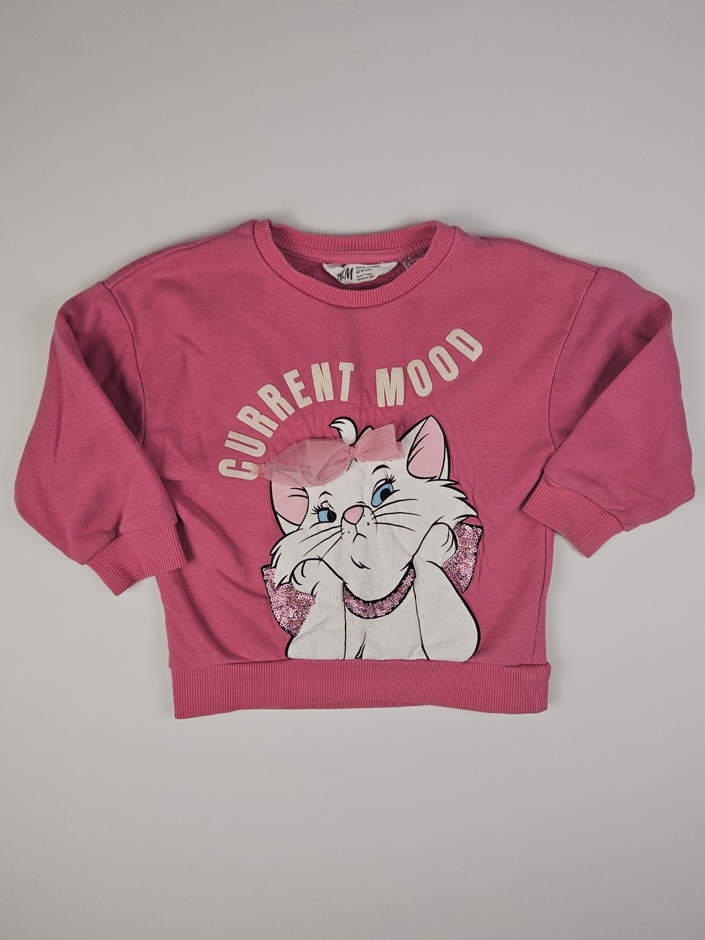 5/$25 H&M Marie Aristocats “Current Mood” Sweatshirt Size 2-3Y